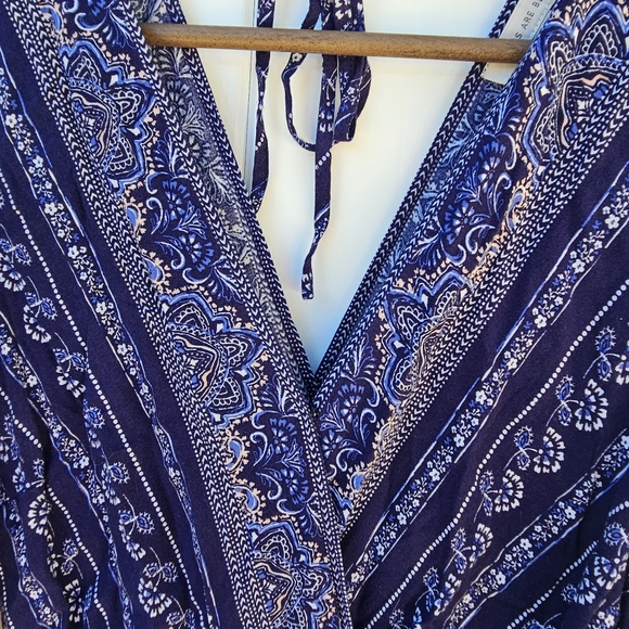 Skies Are Blue Navy Blue Patterned Romper Size M - Picture 2 of 10